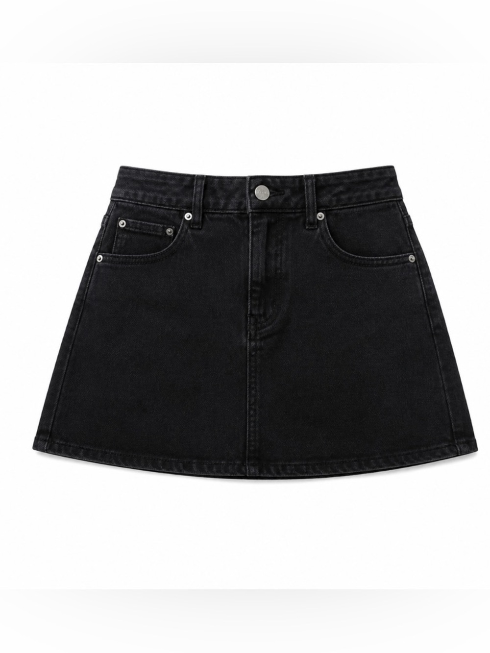 Tinseltown Black Denim Skirt